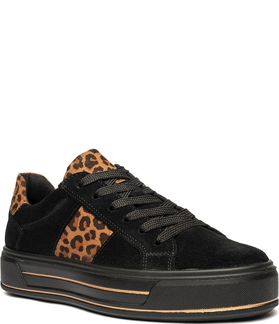 ara Conifer Suede & Leopard Print Sneakers