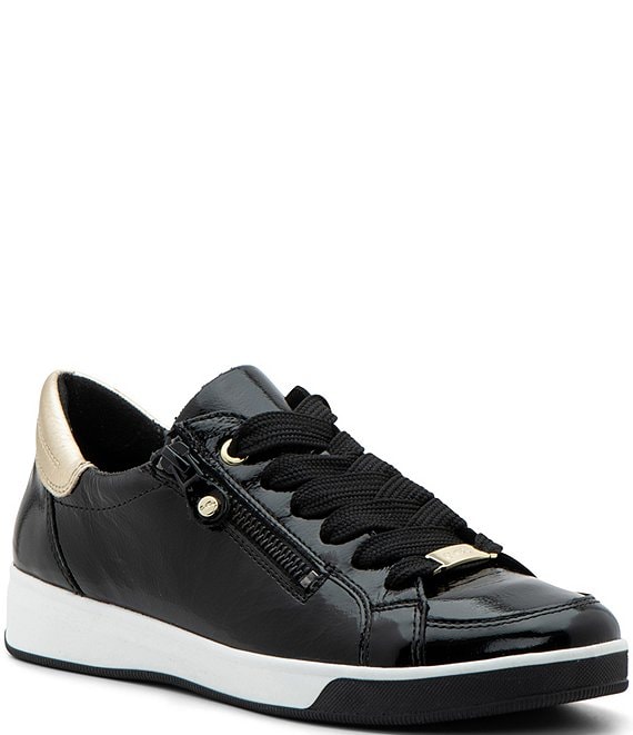 豊富なギフト ara Dillard's | Sneakers Zip Leather Patent Rei-Low バッグ