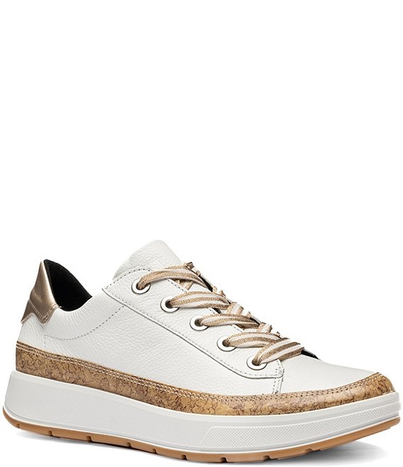 ara Rem Leather Cork Accent Sneakers