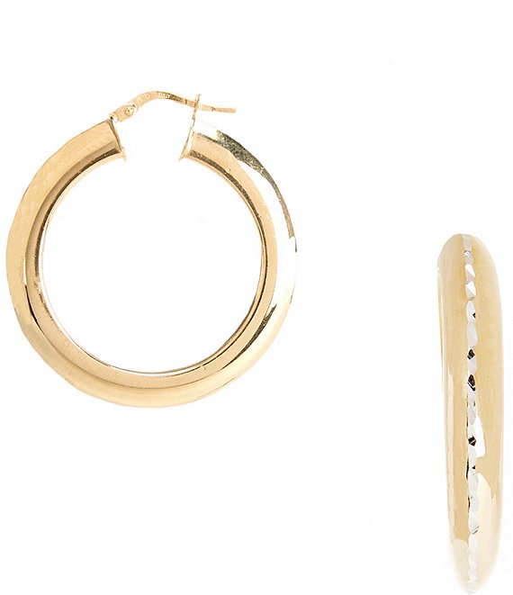 Argento vivo gold deals hoops