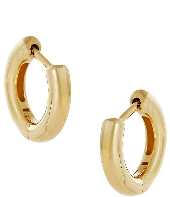 Argento Vivo Gold Small Huggie Hoop Earrings