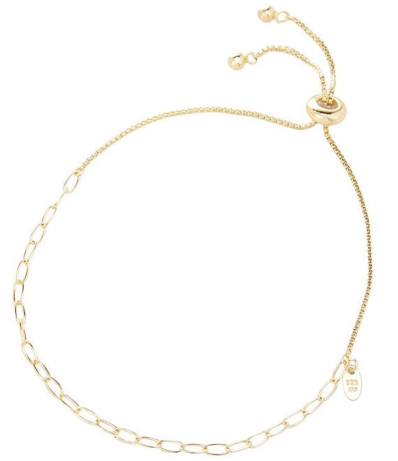 Argento Vivo Paperclip Link Adjustable Bracelet