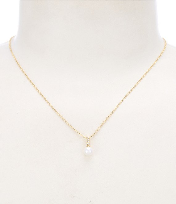 Argento Vivo Pearl Drop Short Pendant Necklace