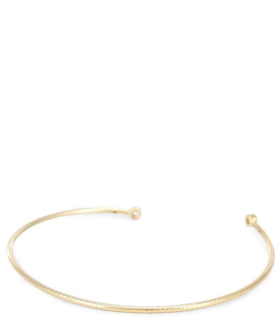 Argento Vivo Rondelle Crystal Open Cuff Bracelet