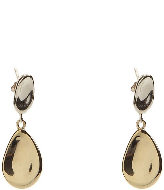 Argento Vivo Two Tone Sculpted Pebble Drop Earrings,New Products : American Fashion Style Bags On Sale
