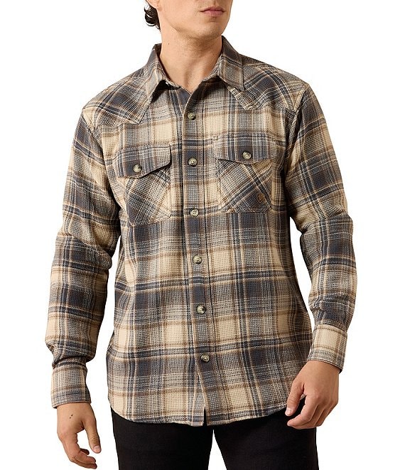 Ariat Ariat Retro Plaid Waffle Woven Shirt