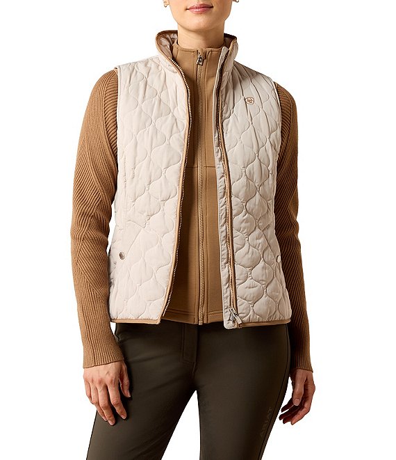 Ariat Ashley Insulated Texture High Neck Sleeveless Vest
