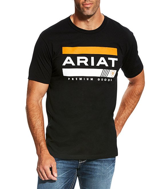 Ariat Bar Stripe Short-Sleeve T-Shirt | Dillard's