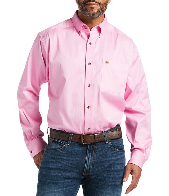 Ariat Big & Tall Team Logo Twill Long-Sleeve Woven Shirt