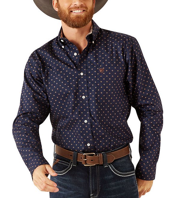 Ariat Long Sleeve Kaiser Classic-Fit Wrinkle-Free Printed Woven Shirt