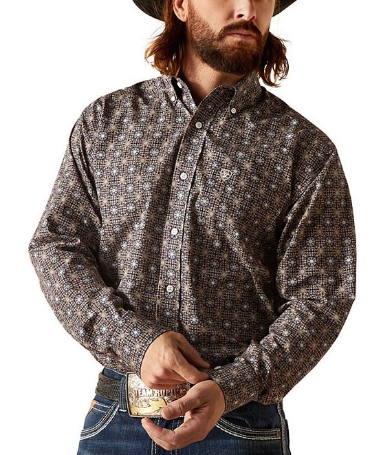 CLASSIC FIT WRINKLE-RESISTANT PRINTED SHIRT