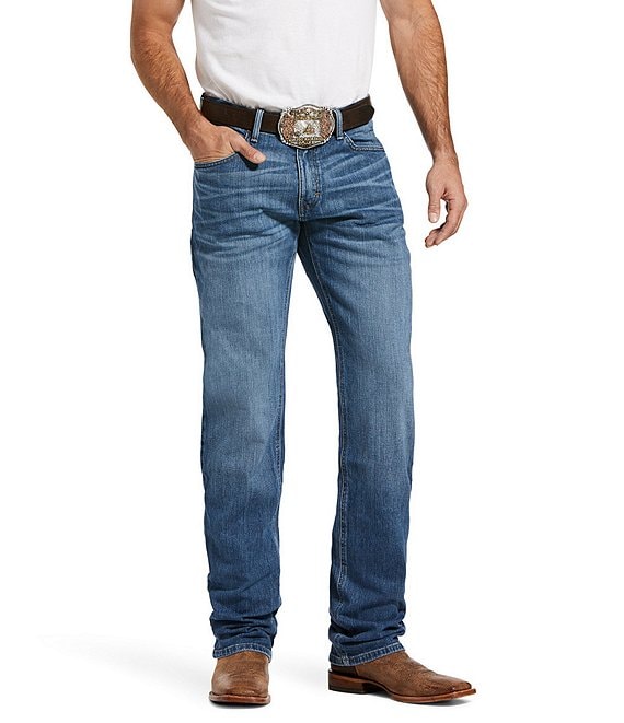 Ariat M2 Relaxed Stirling Stretch Bootcut Blue Jeans | Dillard's