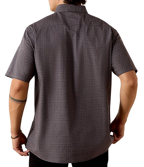 ariat dress shirts short sleeve Men's Ariat Kyle Fitted Short Sleeve Shirt