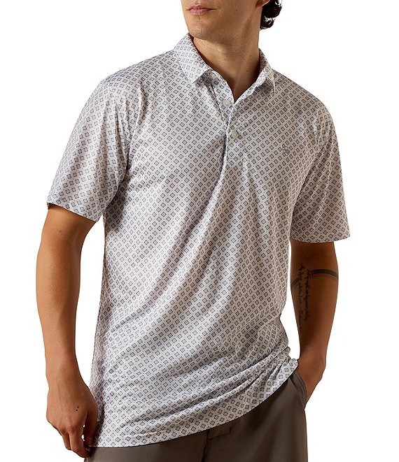 Ariat Short Sleeve Polo Allover Print Fitted Shirt