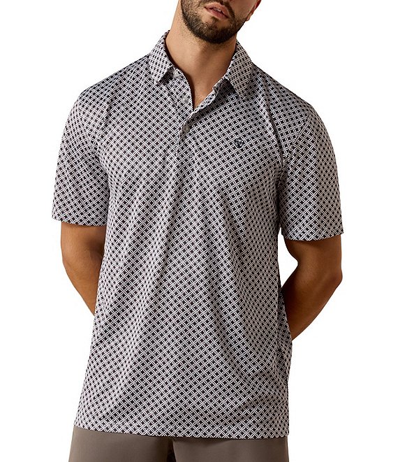 Ariat Short Sleeve Polo Allover Print Polo