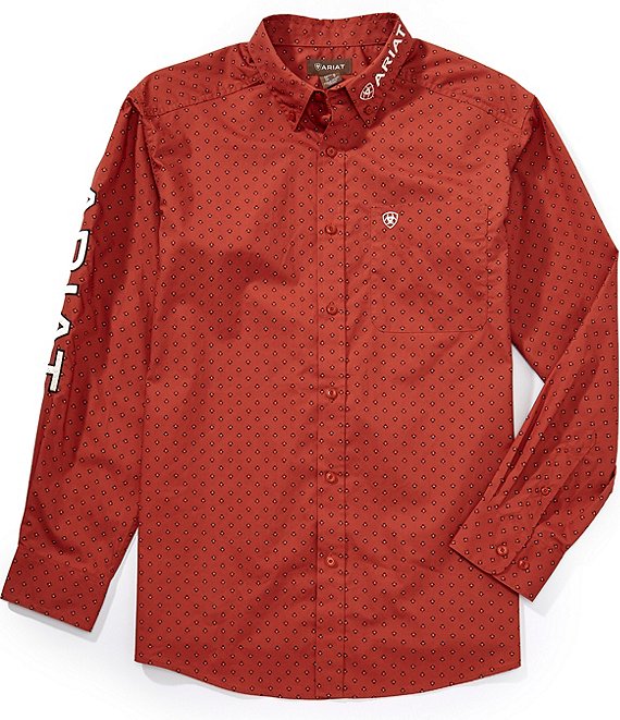 Ariat Team Porter Classic Fit Printed Long Sleeve Woven Shirt