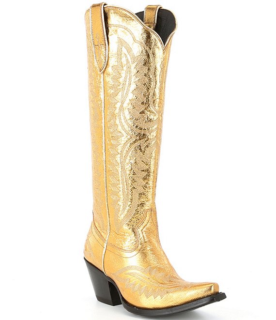 Ariat Women s Casanova Tall Metallic Leather Western Boots 9