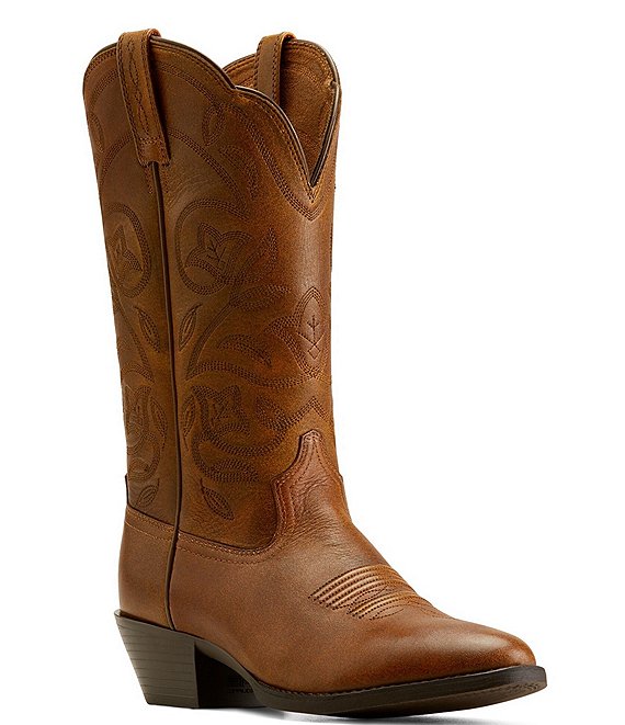 Ariat Women's Heritage Round Toe Leather Western Boots