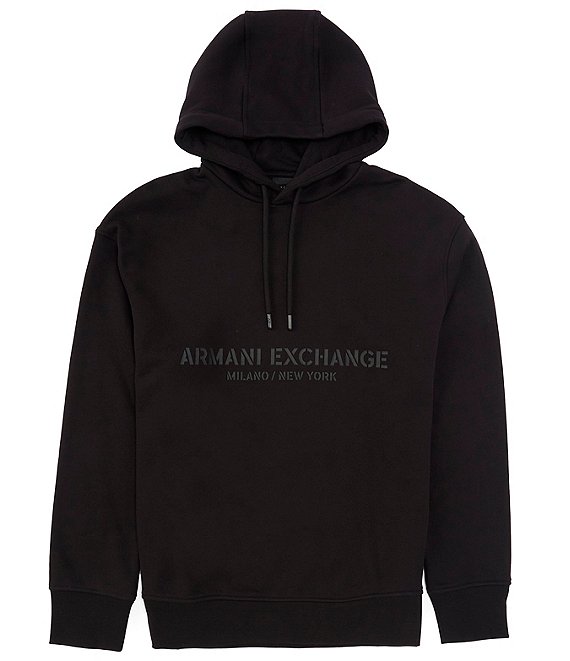 Color:Black - Image 1 - 91 Logo French Terry Hoodie