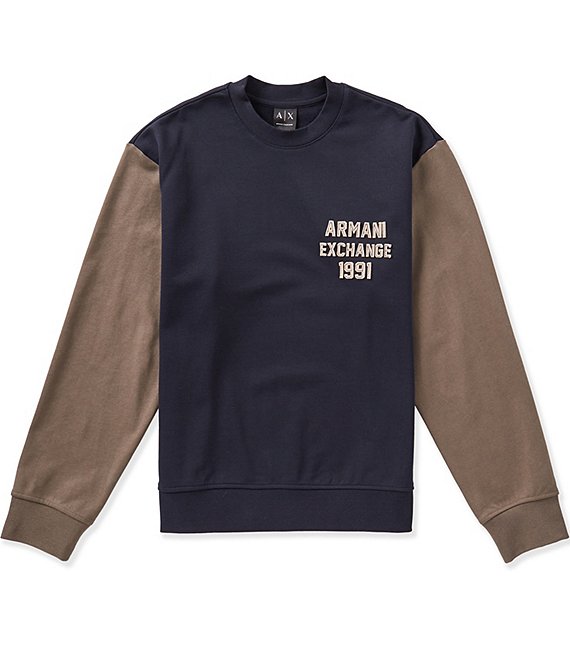 Armani Exchange Color Block Sweatshirt