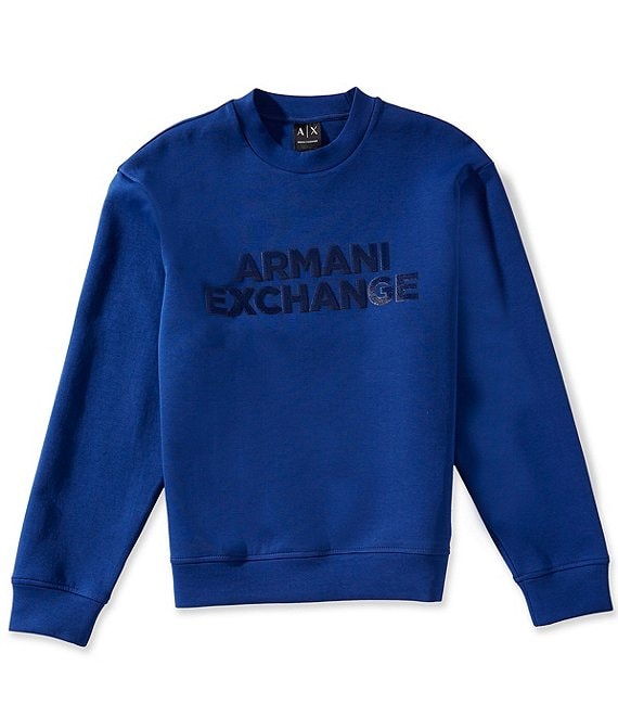 Armani Exchange Elevated Logo Crewneck Pullover