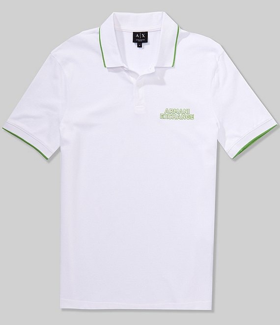 Armani Exchange Elevated Logo Short Sleeve Polo Shirt | Dillard's