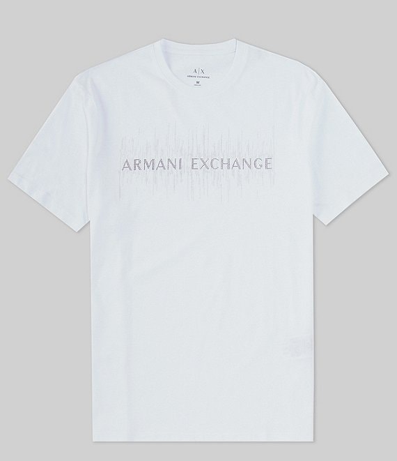 Armani Exchange Embellished Logo Short Sleeve T-Shirt | Dillard's