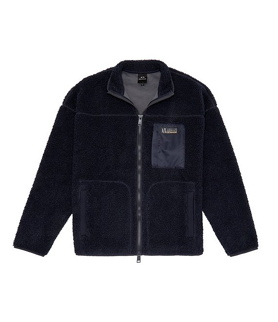 Armani Exchange Fleece Full-Zip Jacket | Dillard's