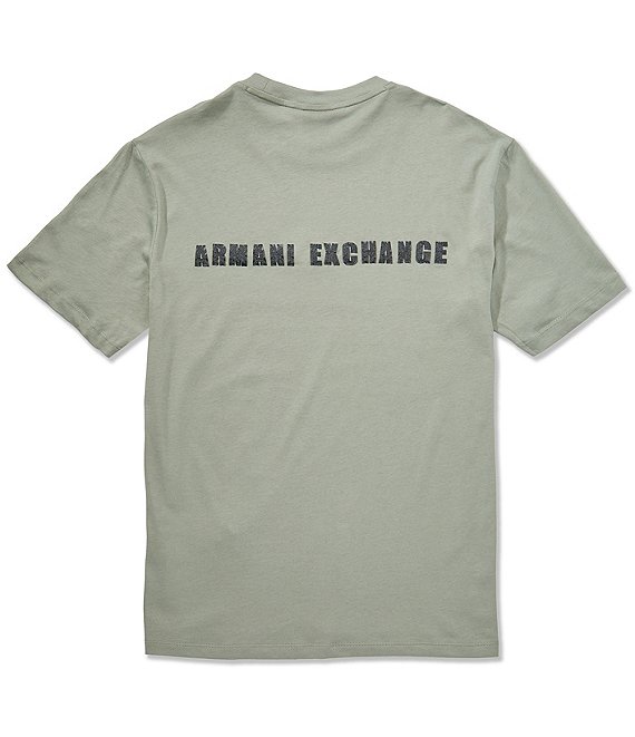 Armani Exchange Front and Back Logo Short Sleeve T-Shirt