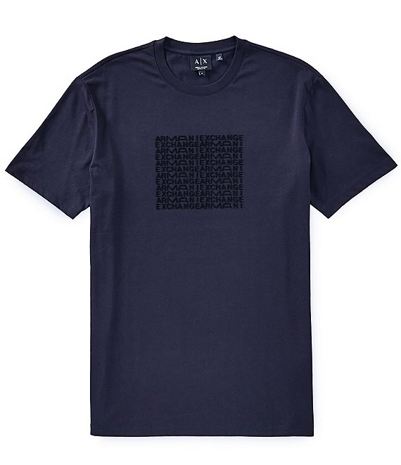 Armani Exchange Grid Box Logo Short Sleeve T-Shirt