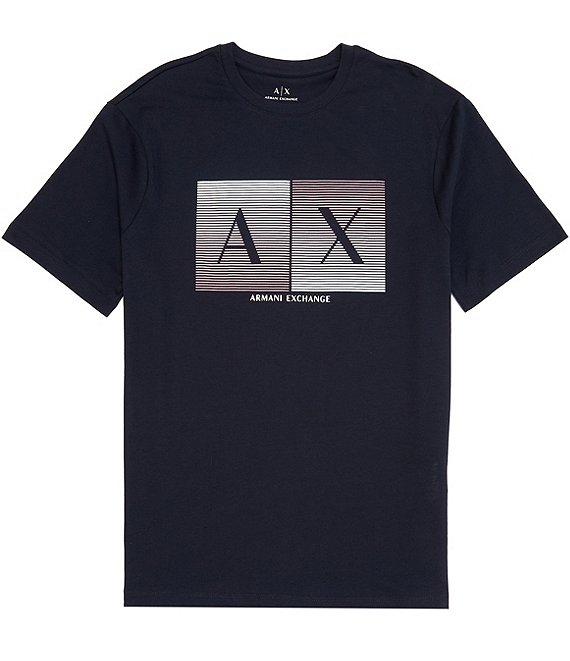 Armani Exchange Lines Box Logo Short Sleeve Tee Dillard s