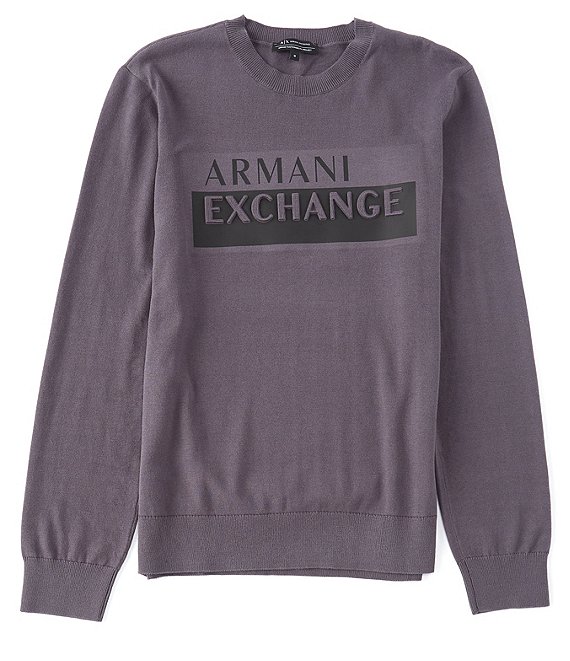 Overhale Gymnastik turnering Armani Exchange Logo Sweater | Dillard's