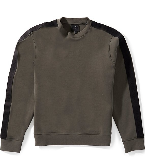 Armani Exchange Logo Tape Crew Neck Sweatshirt | Dillard's