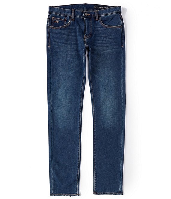 dek syndroom spiraal Armani Exchange Slim-Fit Dark Indigo Stretch Denim Jeans | Dillard's