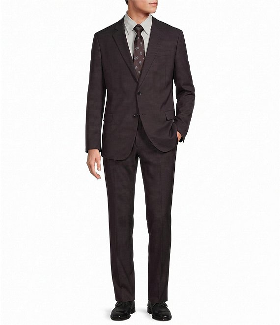 Armani Exchange Slim Fit Flat Front 2-Piece Suit