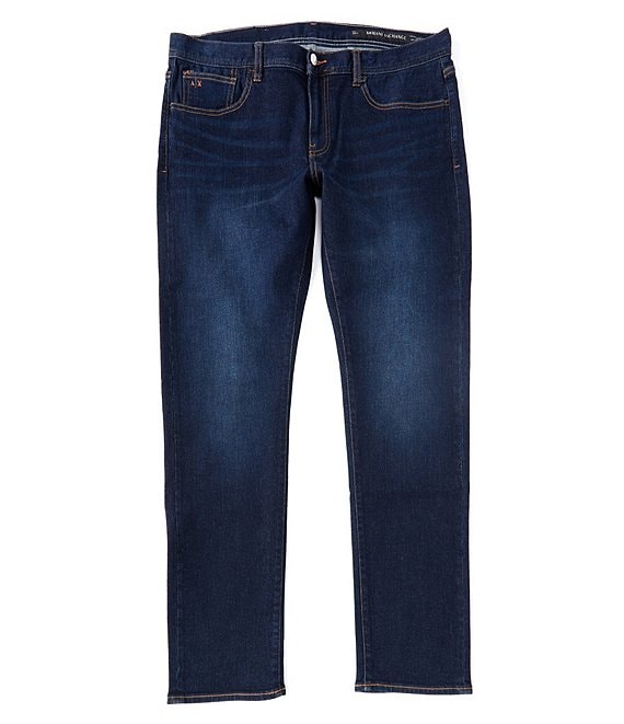 Color:Dark Wash - Image 1 - Slim-Fit Stretch Denim Jeans