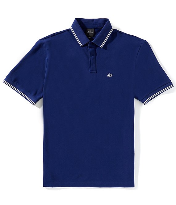 Armani Exchange Small Chest Logo Short Sleeve Polo Shirt