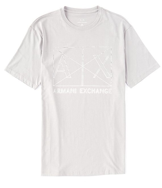 Armani Exchange Split Box Logo Short-Sleeve Tee | Dillard's