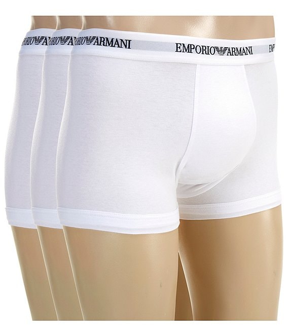 Armani Exchange Stretch Cotton 2#double; Trunks 3-Pack