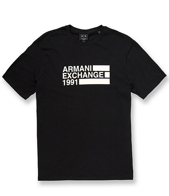 Armani Exchange Stripe Box Short Sleeve T-Shirt