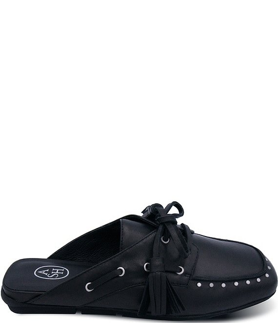 ASH Bavaria Studded Leather Tassel Tie Mules | Dillard's