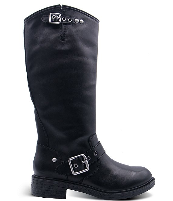 ASH Freesia Leather Tall Moto Boots | Dillard's