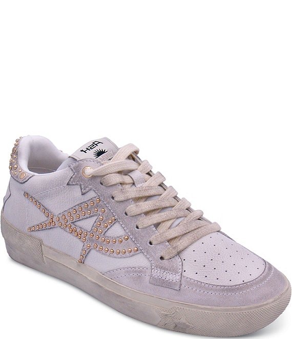 ASH Moonlight Studded Leather Lace Up Sneakers