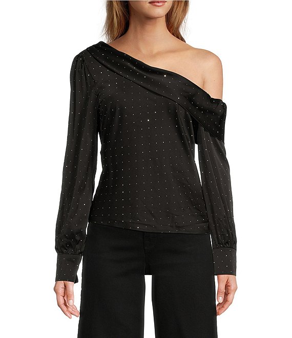 Ellen Off The Shoulder Rhinestone Top Ellen Off The Shoulder Rhinestone Top