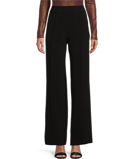 Color:Black - Image 1 - Madison High Rise Wide Leg Trouser