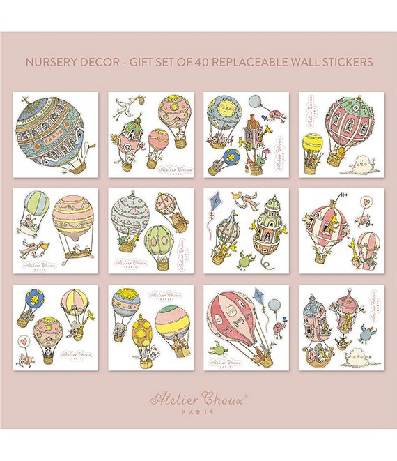 Atelier Choux Paris Baby Nursery 20-Pack Wall Stickers