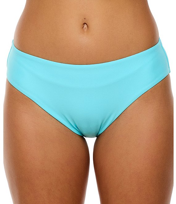 Next by Athena Good Karma Shoreside Solid Midrise Retro Hipster Swim Bottom