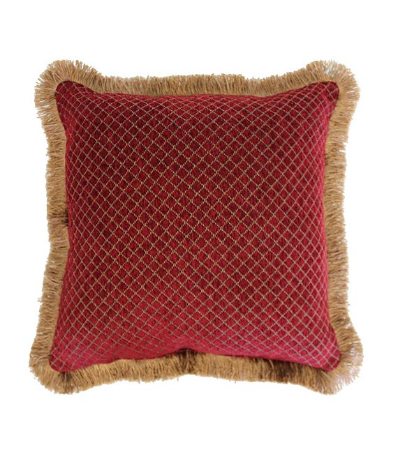 Austin Horn Classics Lismore Red Chenille Square Pillow Dillard's
