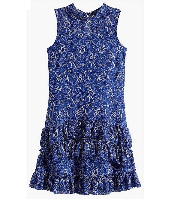 Ava Yelly Big Girls 7 16 Sleeveless Lace Drop Waist Dress