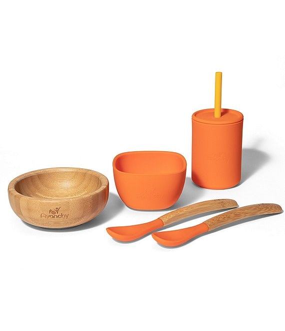 Color:Orange - Image 1 - 5 oz. La Petite Essentials Feeding Set